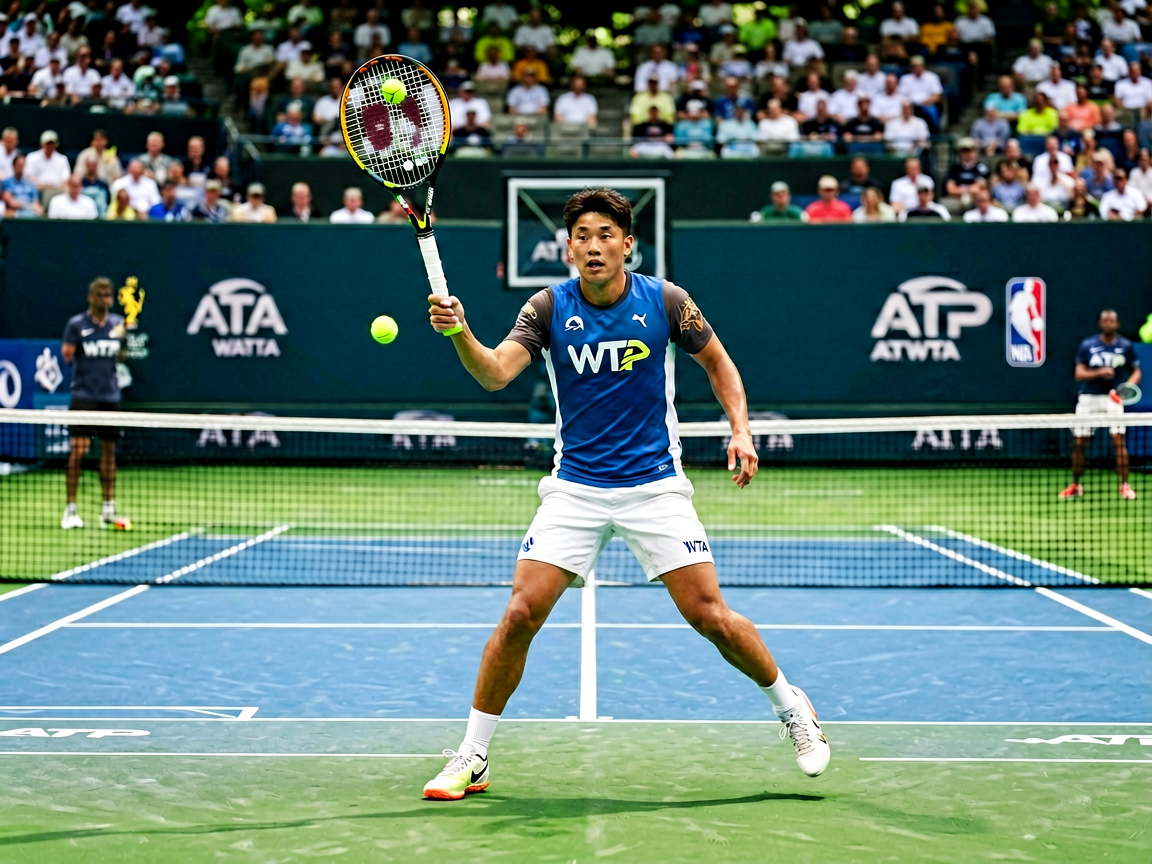 ATP/WTA网球巡回赛比赛场景，包括大满贯赛事精彩镜头